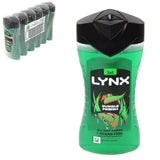 Lynx Jungle Fresh Body Wash Shower Gel 225ml | Pack of 6