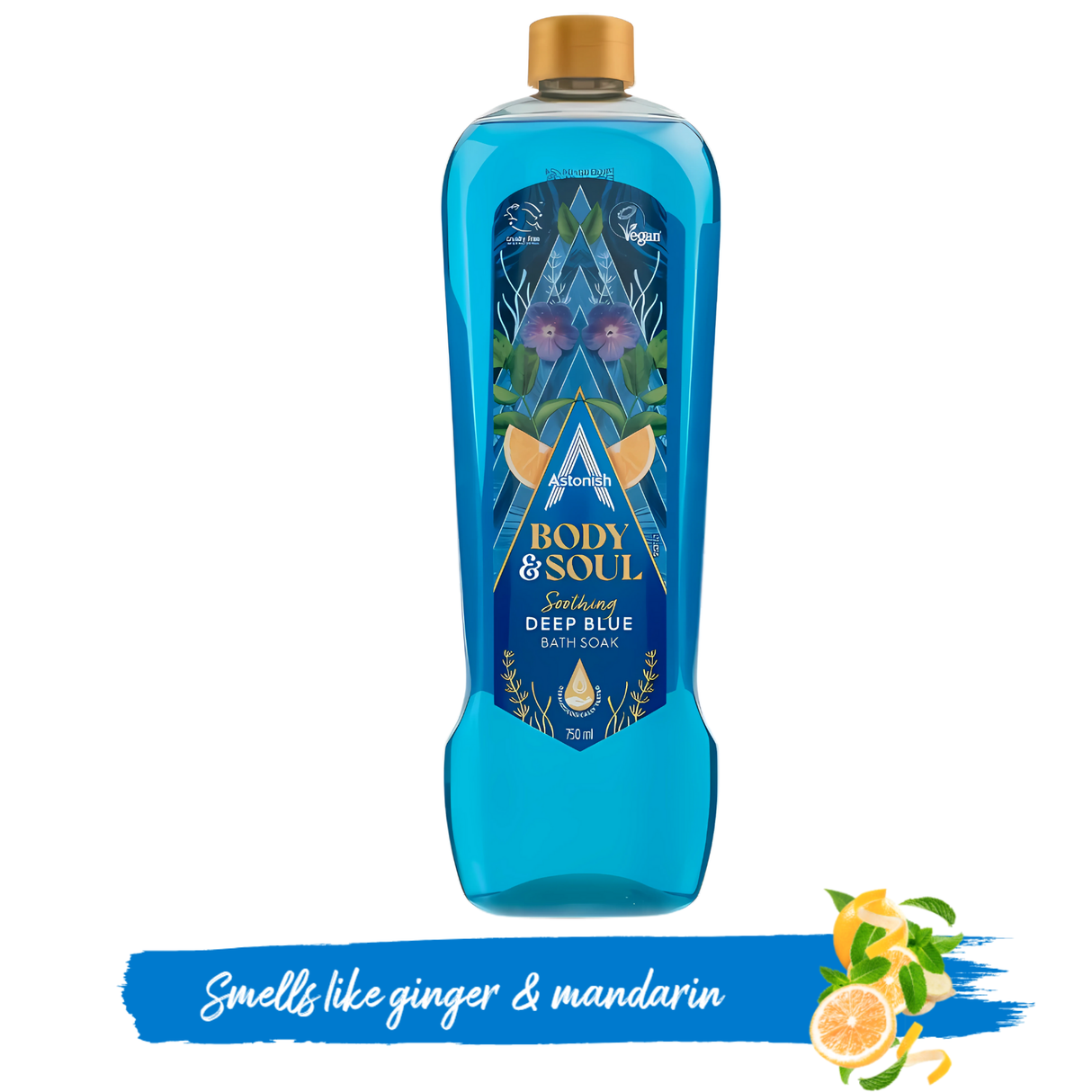 Astonish Body & Soul Soothing Deep Blue Bath Soak 750ml