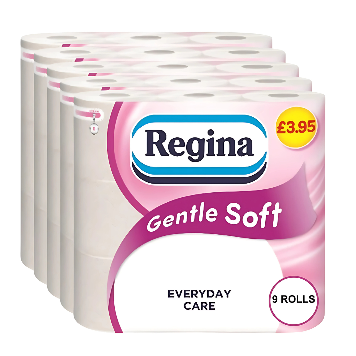 Regina Gentle Soft 3 Ply Quilted Toilet Roll White | Pack of 45