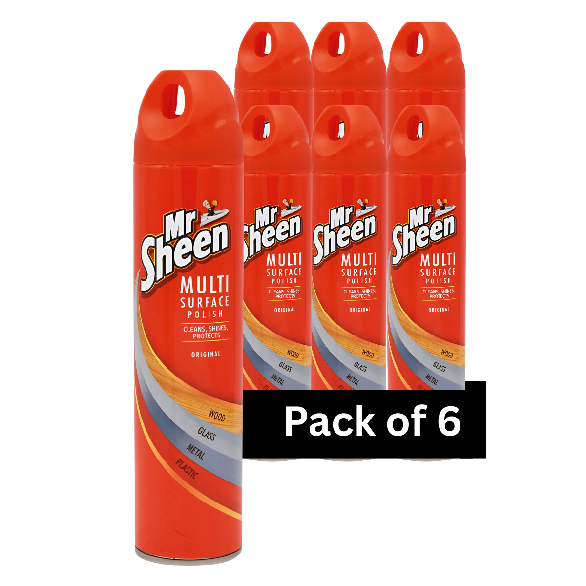 Mr Sheen Multi-Surface Polish Original 250ml | Pack of 6 – Bargains2u