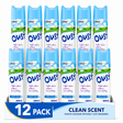 Oust Odour Eliminator Clean Scent Air Freshener 300ml | Pack of 12