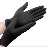 Safetouch Black Nitrile Gloves Powder-Free, Medical Grade | Medium (Box of 100)