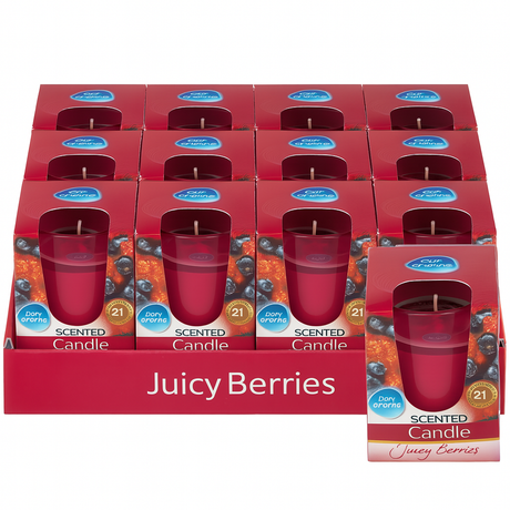 Pan Aroma Glass Candle Juicy Berries 85g | Pack of 12