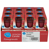 Pan Aroma Glass Candle Pomegranate 85g | Pack of 12