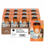Pan Aroma Pet Odour Eliminating Citrus Fruits Scented Candle 120g | Pack of 12