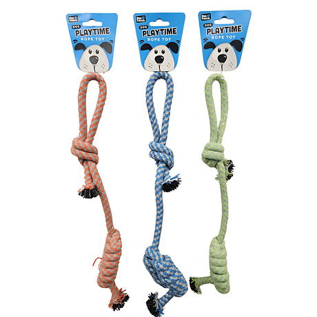 Pet Touch Rope with Handle Assorted Dog Toy (HT8404)