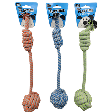 Pet Touch Rope with Knott Ball Assorted Dog Toy (HT8403)
