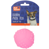 Pet Touch Squeaky Ball Assorted Dog Toy (HT6546).