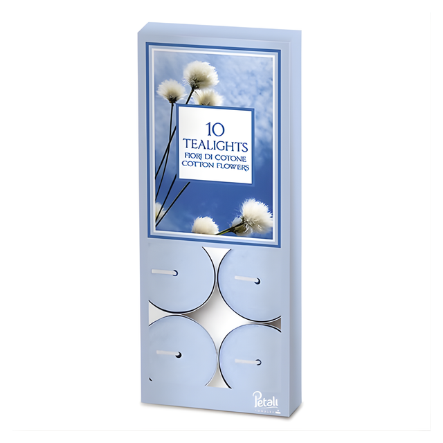Petali Cotton Flowers Scented Tealights | Pack of 10