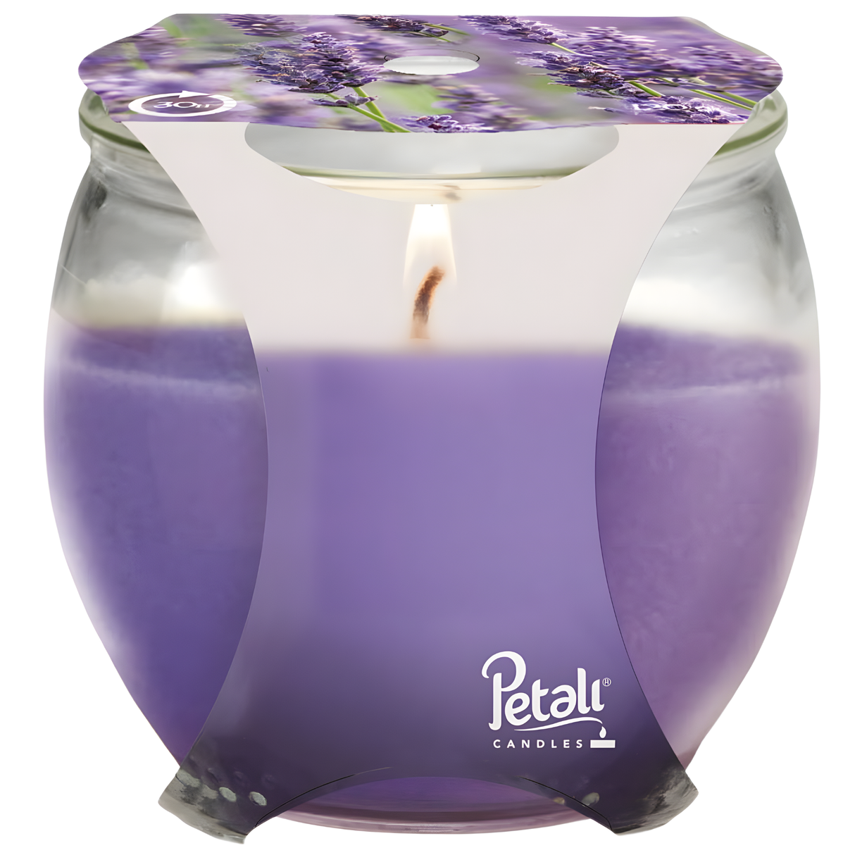 Petali Lavender Scented Candle Jar 120g