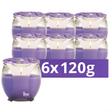 Petali Lavender Scented Candle Jar 120g | Pack of 6