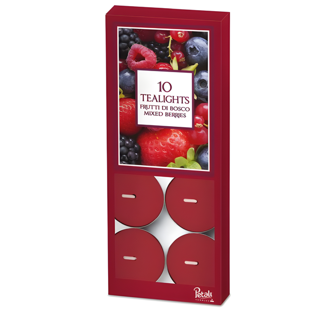 Petali Mixed Berries Scented Tealights | Pack of 10
