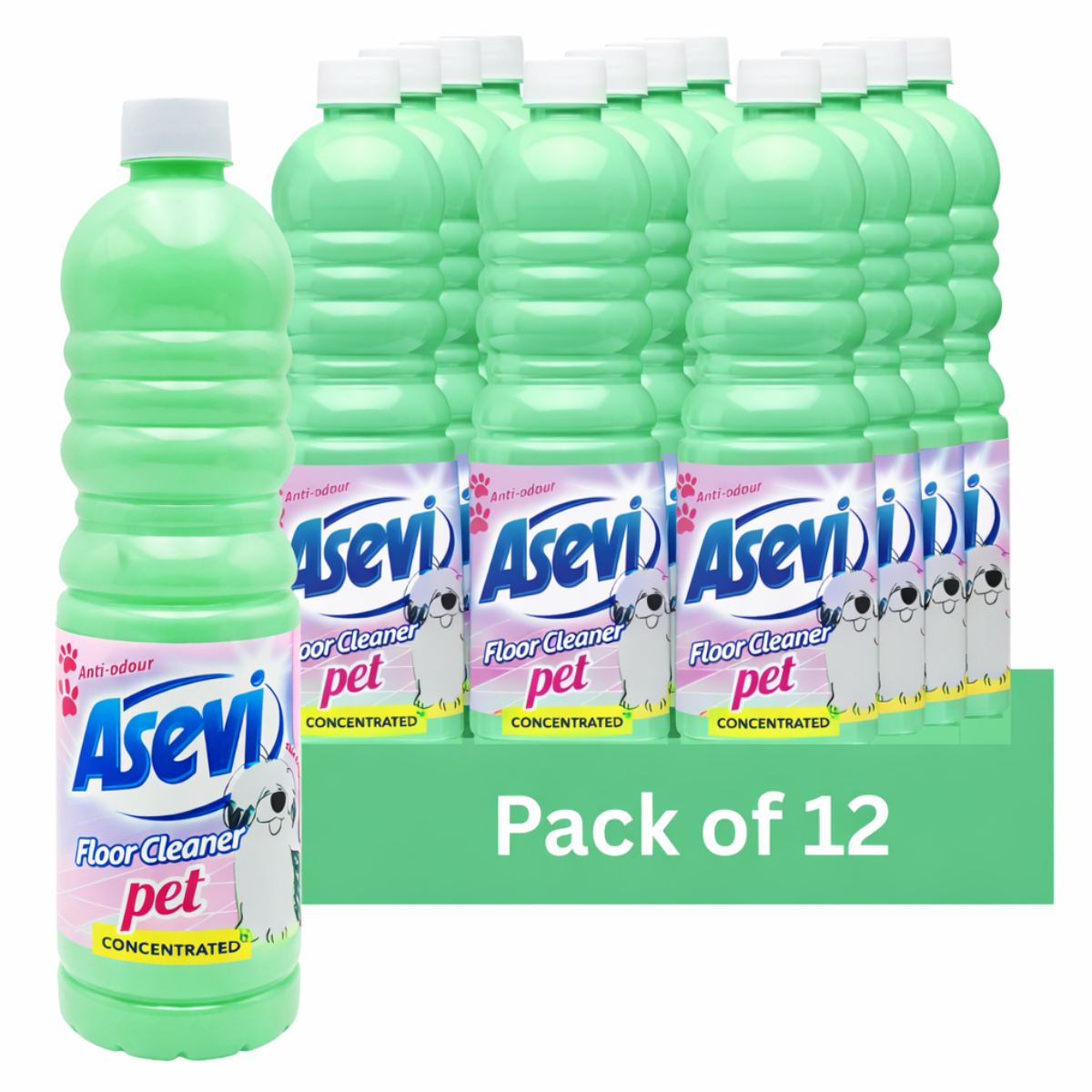 Asevi Pet Floor Cleaner 1L | Pack of 12