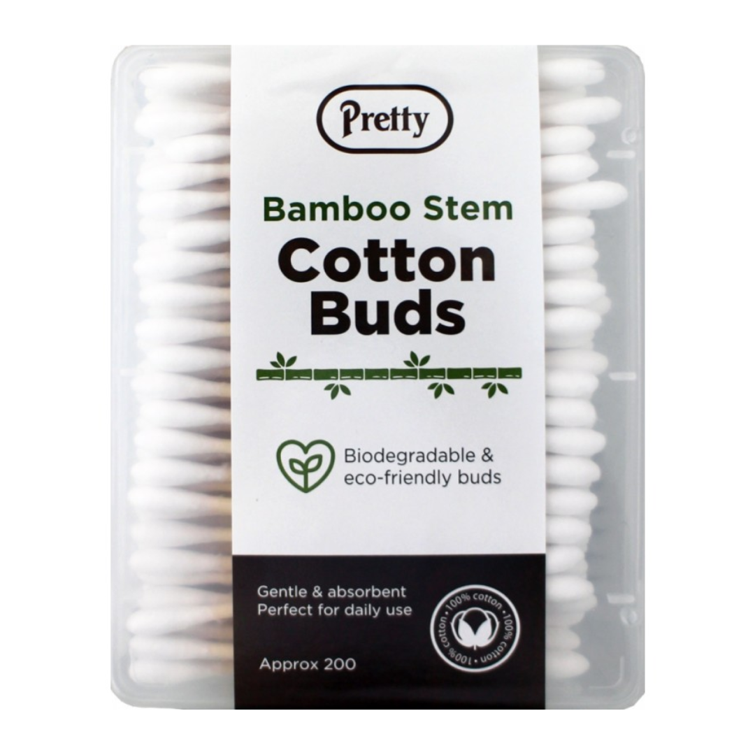 Pretty Bamboo Stem Cotton Buds 200s