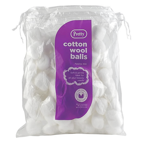 Pretty Cotton Wool Balls 100s