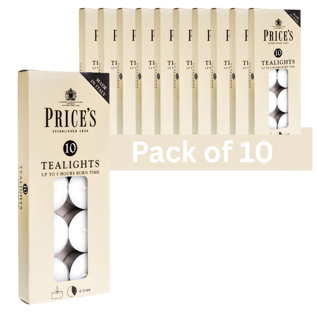 Price’s 5hr Unscented Tealights | Pack of 100