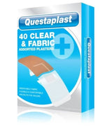 Questaplast Fabric Plasters 40 Pack (Assorted Sizes)