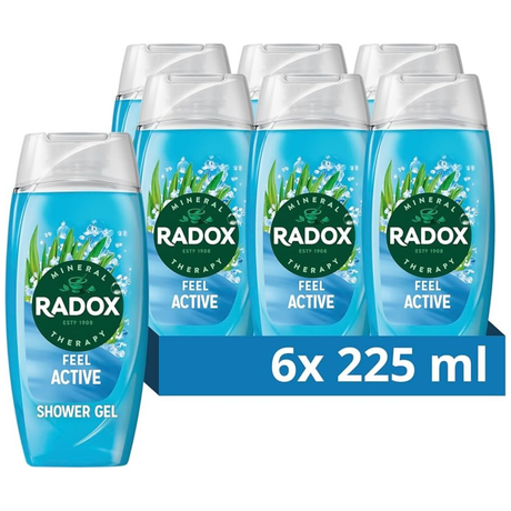 Radox Feel Active Mood Boosting Shower Gel 225ml | Pack of 6