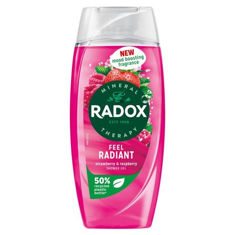 Radox Feel Radiant Strawberry & Raspberry Shower Gel 225ml