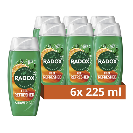 Radox Feel Refreshed Mood Boosting Shower Gel 225ml | Pack of 6