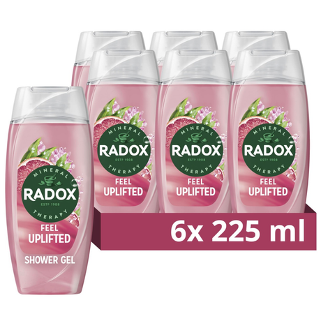 Radox Feel Uplifted Mood Boosting Shower Gel 225ml | Pack of 6