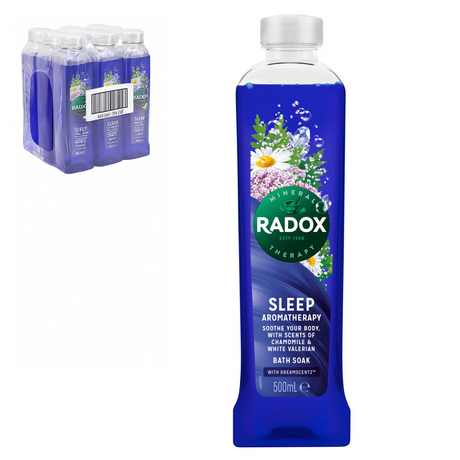 Radox Sleep Aromatherapy Bath Soak 500ml | Pack of 6