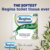 Regina Soft Bamboo 3 Ply Toilet Rolls - Pack of 4