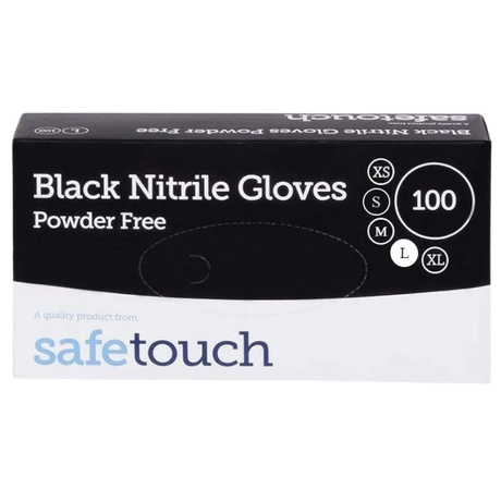 Safetouch Blue Nitrile Gloves Powder-Free, Medical Class 1 | Large (Box of 100)
