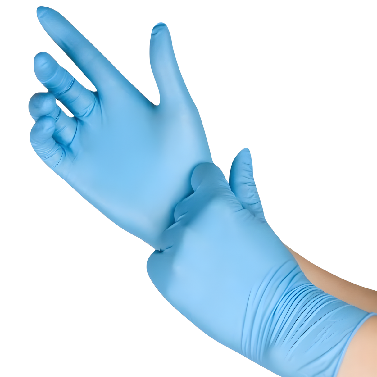 Safetouch Blue Nitrile Gloves Powder-Free, Medical Class 1 | Small (Box of 100)