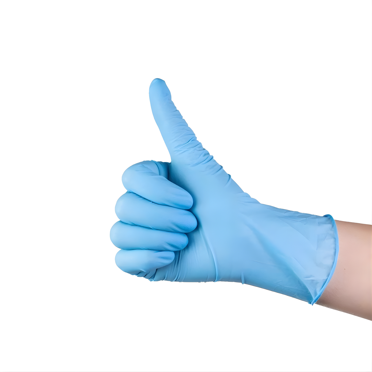 Safetouch Blue Nitrile Gloves Powder-Free, Medical Class 1 | Small (Box of 100)