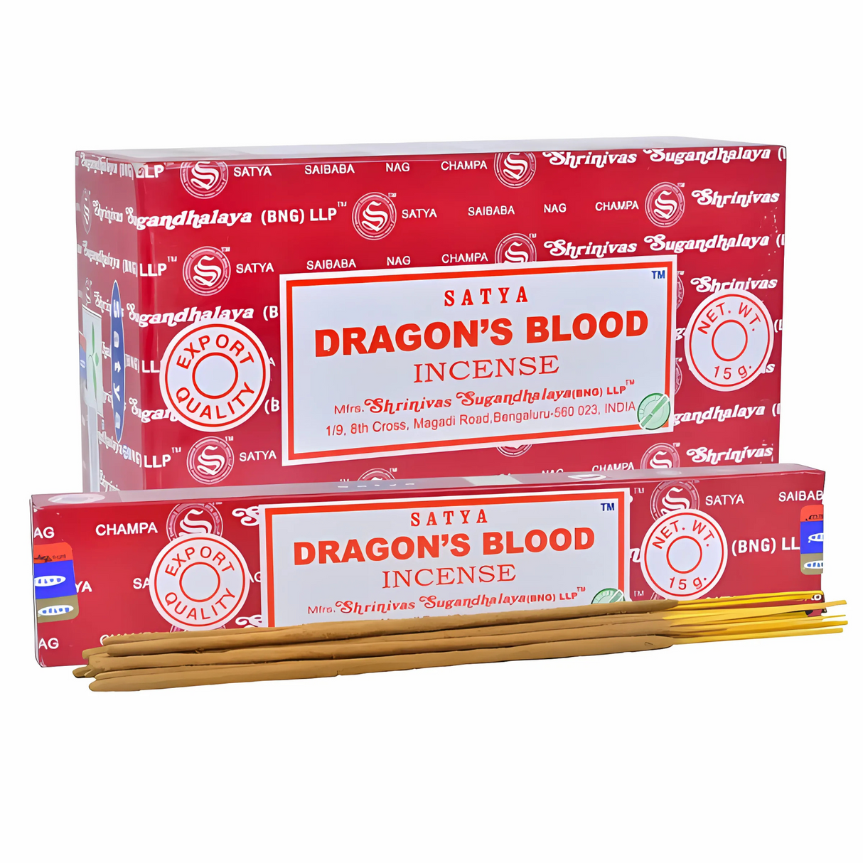 Satya Dragon's Blood Incense Sticks 15g | Pack of 12