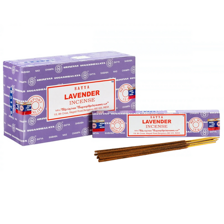 Satya Lavender Incense Sticks 15g | Pack of 12