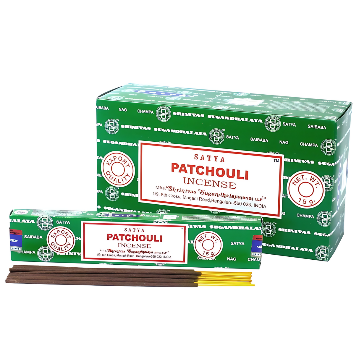 Satya Patchouli Incense Sticks 15g | Pack of 12