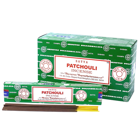 Satya Patchouli Incense Sticks 15g | Pack of 12