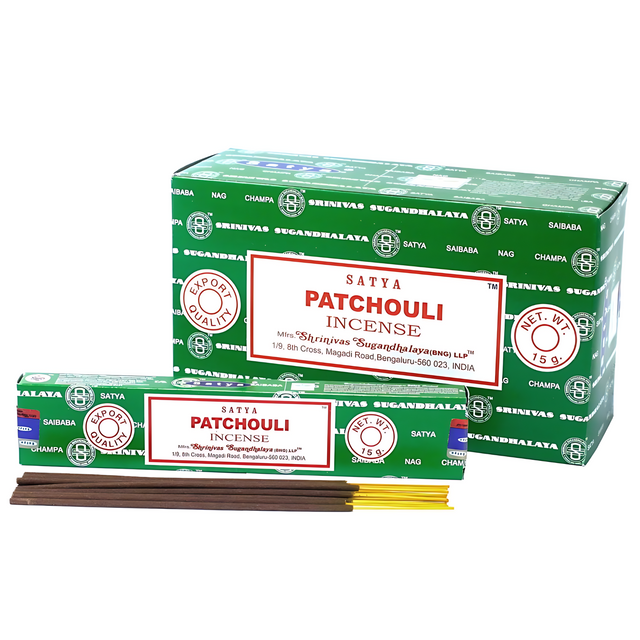Satya Patchouli Incense Sticks 15g | Pack of 12