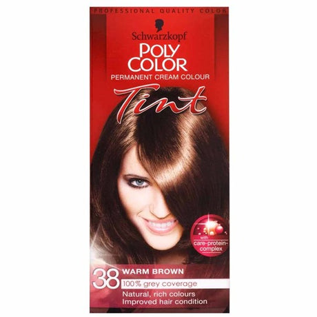 Schwarzkopf Poly Color Tint 38 Warm Brown Hair Dye