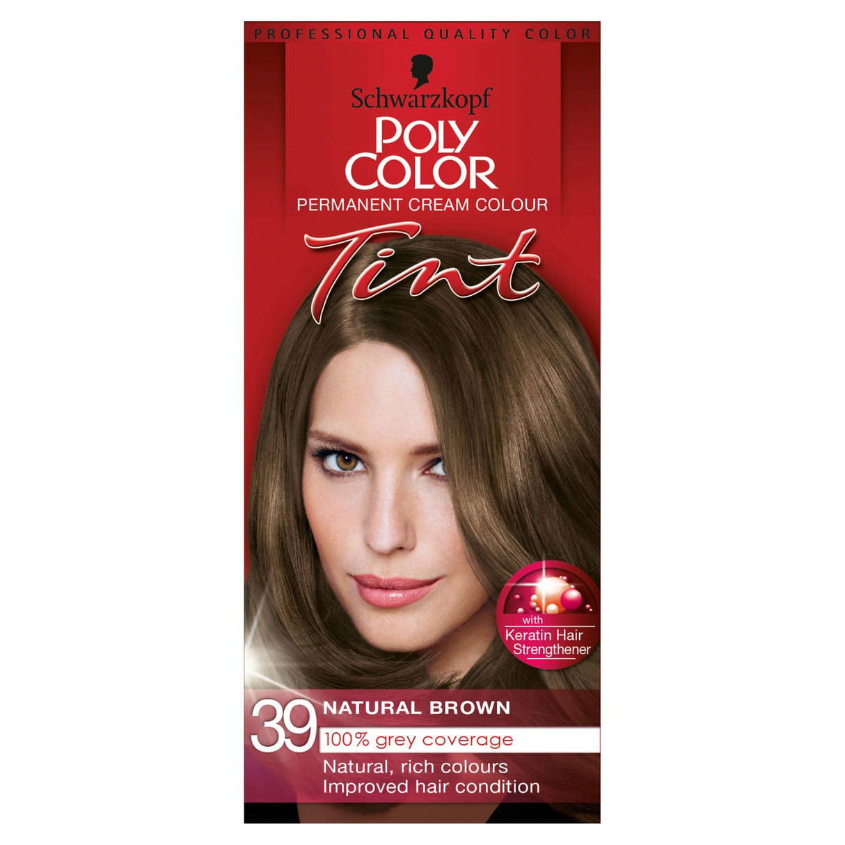 Schwarzkopf Poly Color Tint 39 Natural Brown Hair Dye