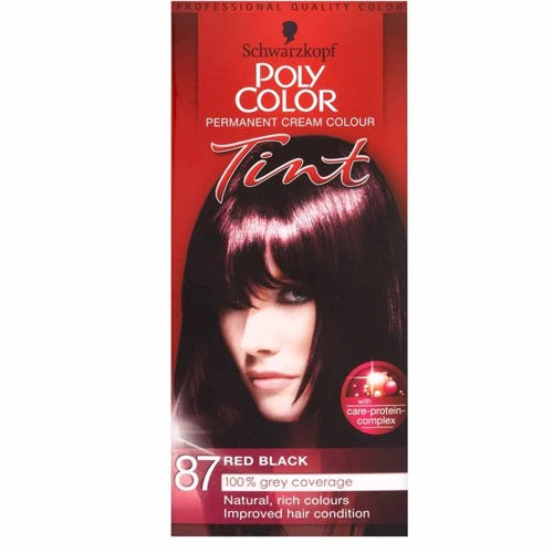 Schwarzkopf Poly Color Tint 87 Red Black Hair Dye