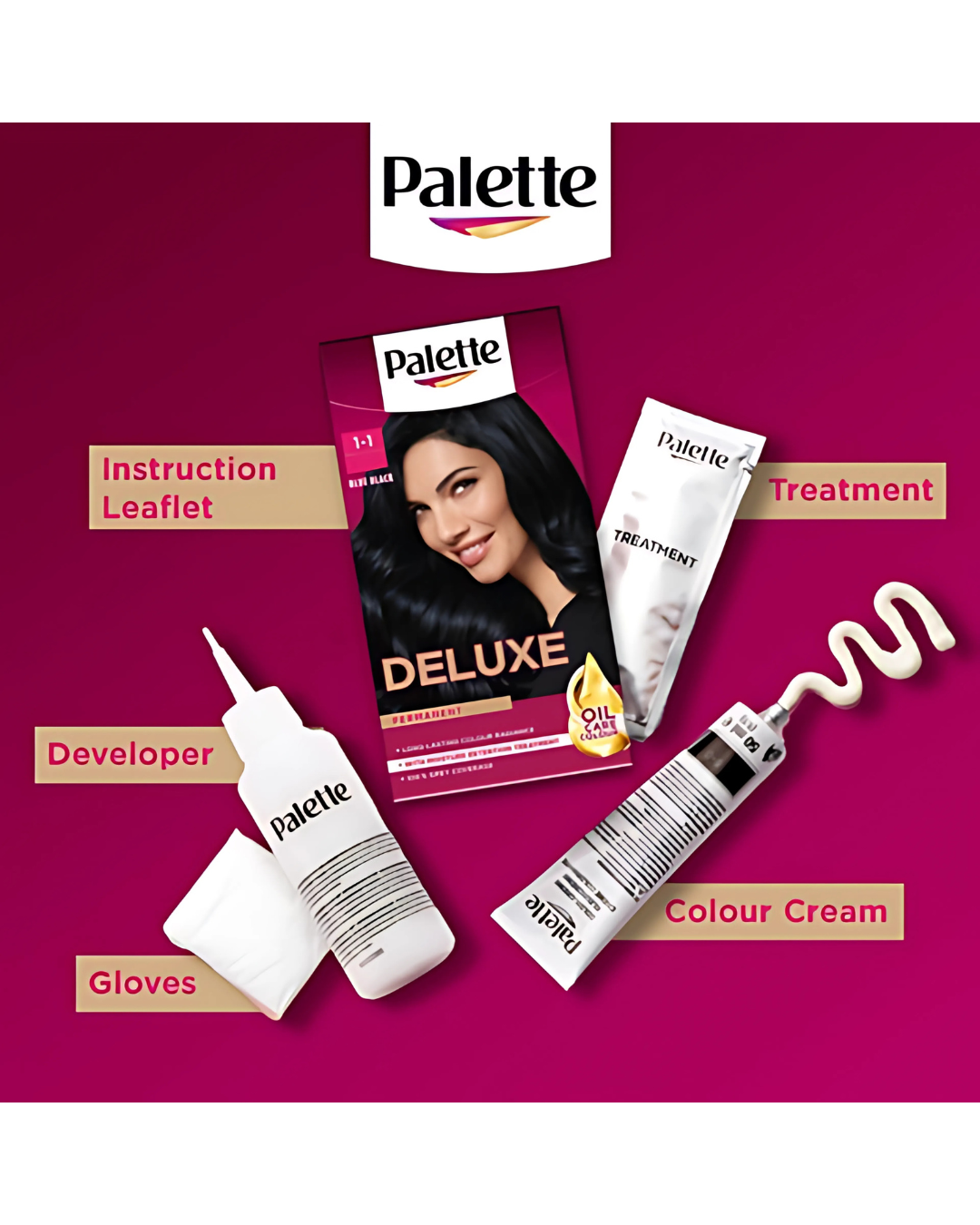 Schwarzkopf Palette 1-1 Blue Black Permanent Hair Dye