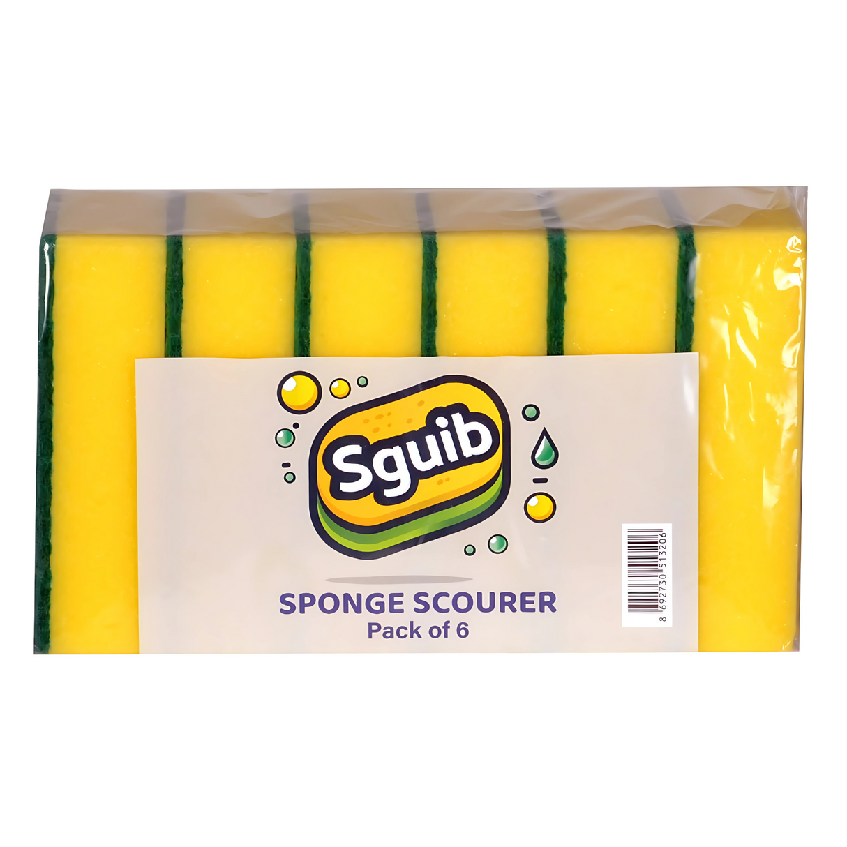 Sguib Catering Sponges Scourers - Pack of 6