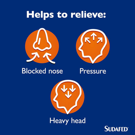 Sudafed Congestion & Headache Relief Max Strength Capsules 16s