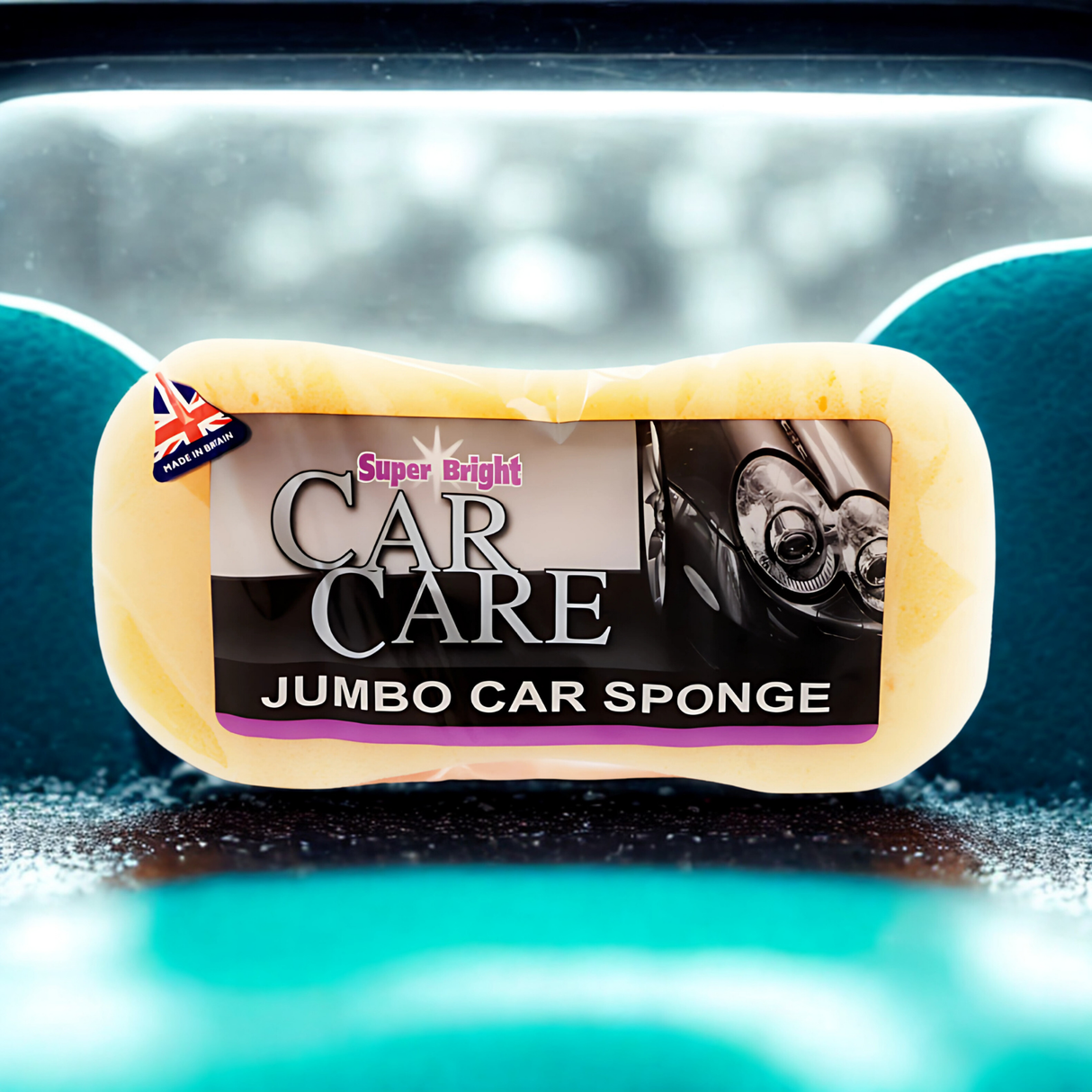 Super Bright Jumbo Car Sponge Pack of 12 