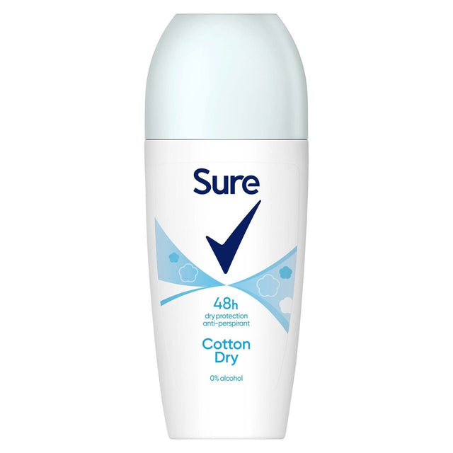 Sure Women Cotton Dry Antiperspirant Deodorant Roll On 50ml