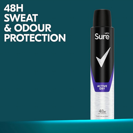 Sure Men Active Dry Antiperspirant Deodorant 150ml
