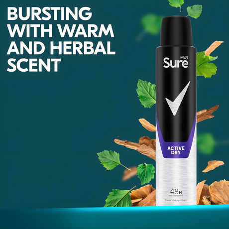 Sure Men Active Dry Antiperspirant Deodorant 150ml