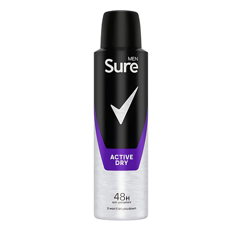 Sure Men Active Dry Antiperspirant Deodorant 150ml