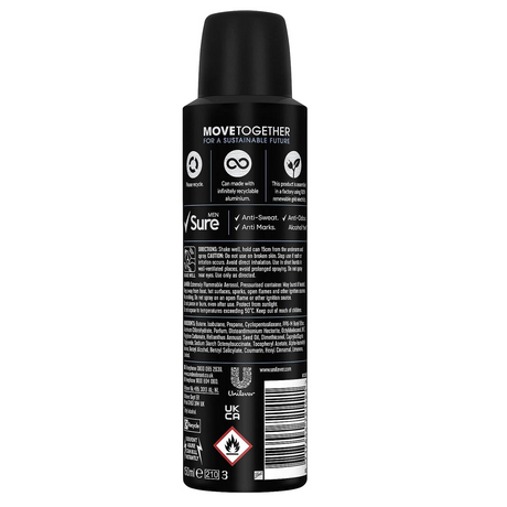 Sure Men Invisible Ice Fresh Antiperspirant Deodorant 150ml | Pack of 6