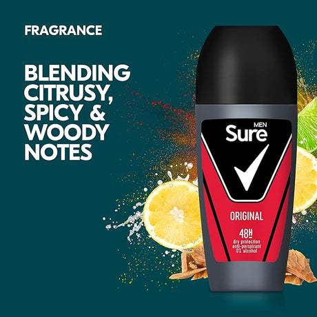 Sure Men Original Antiperspirant Deodorant Roll On 50ml