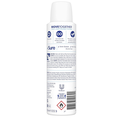 Sure Women Cotton Dry Antiperspirant Deodorant 150ml | Pack of 6