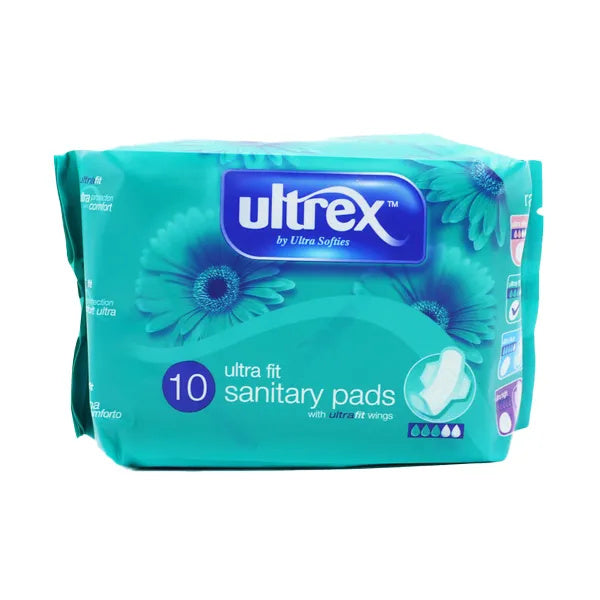 Ultrex Ultra Fit with Wings Sanitary Pads 10s